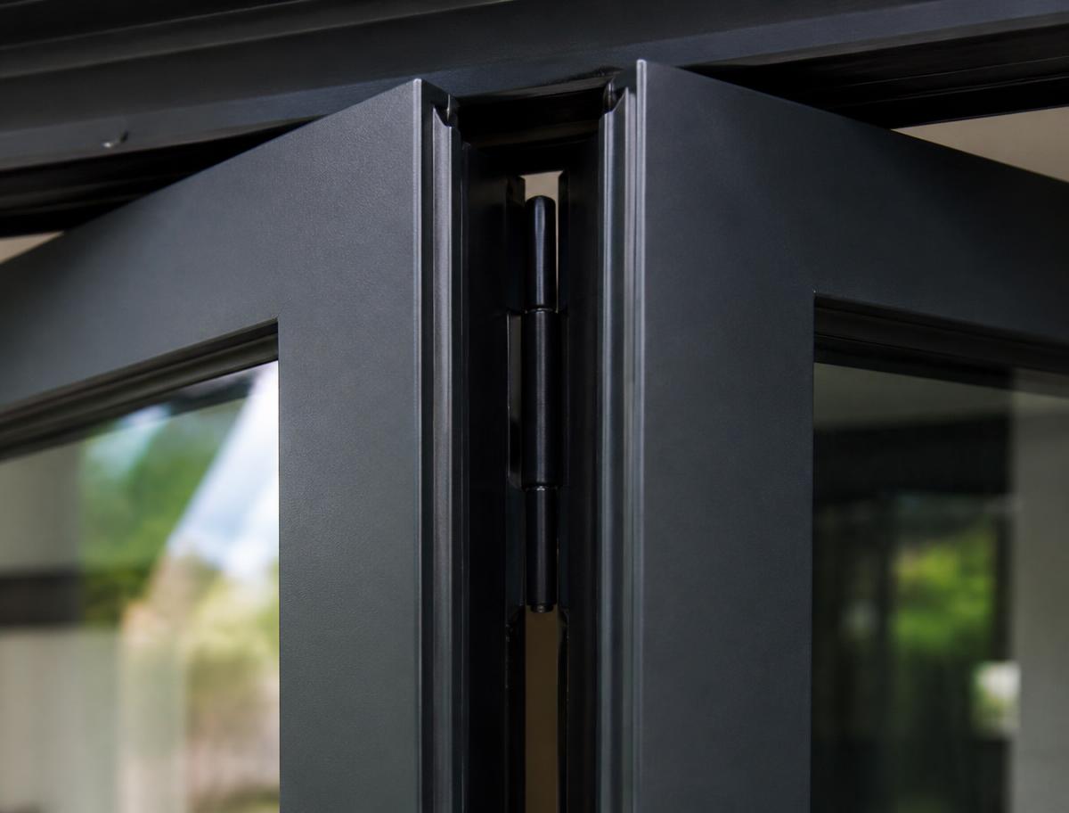 supply only aluminium bifold doors — finish and colour detail