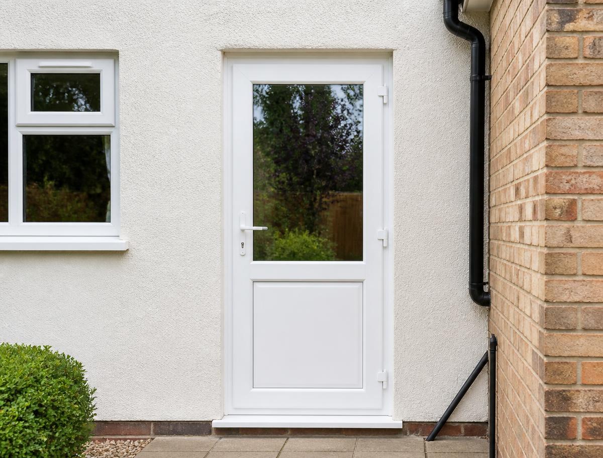 supply only uPVC doors — finish and colour detail
