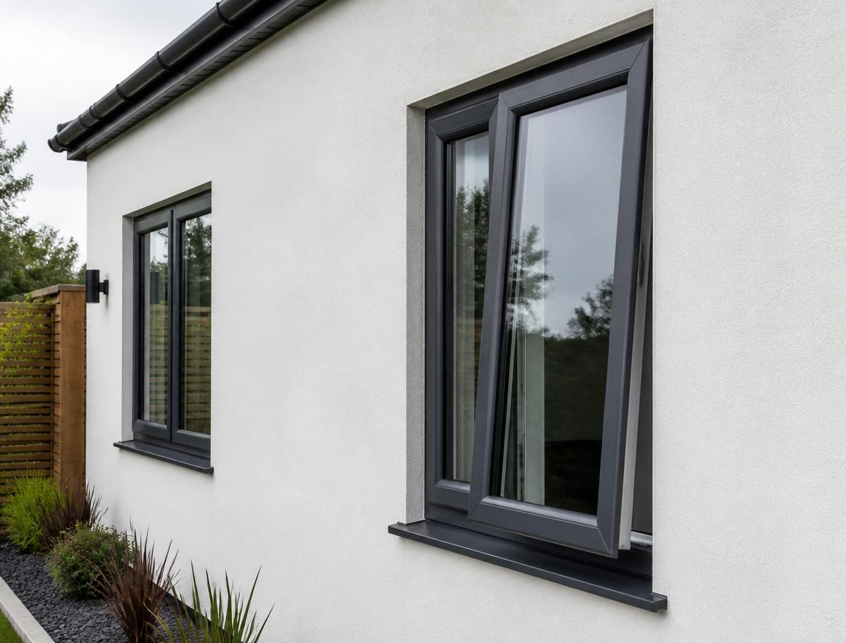 supply only uPVC windows — finish and colour detail