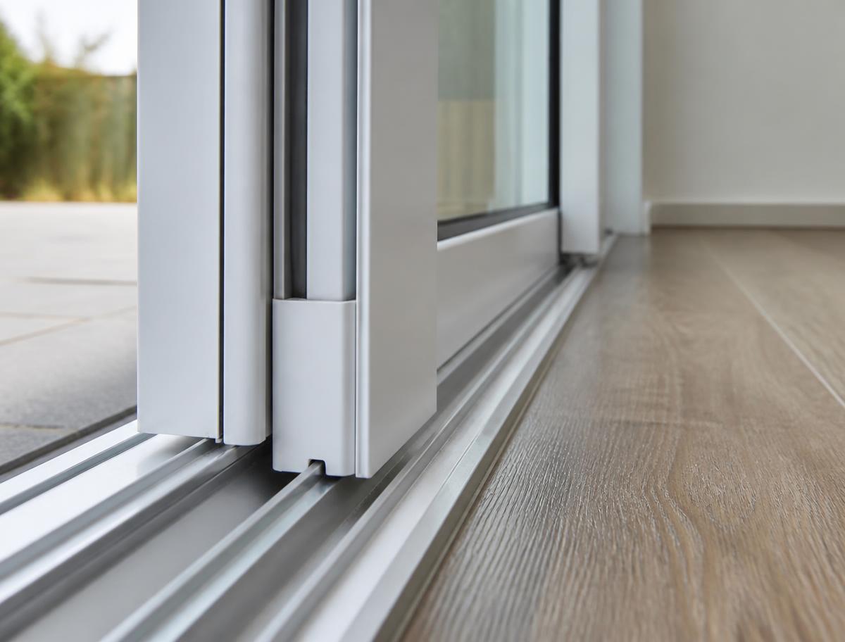 sliding patio doors online — frame and sightline detail