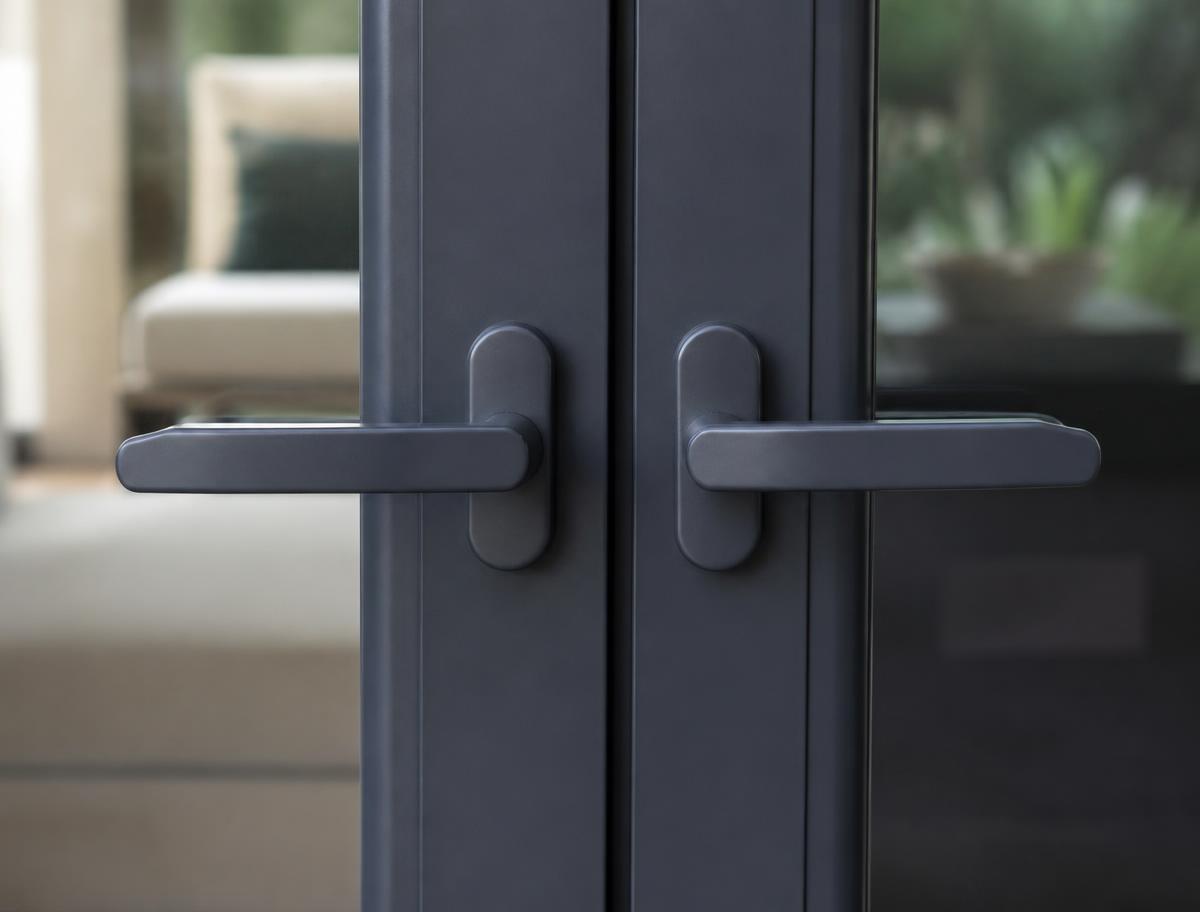 uPVC French doors online — finish and colour detail