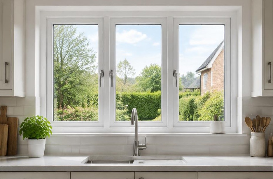 uPVC windows online — white kitchen casement windows